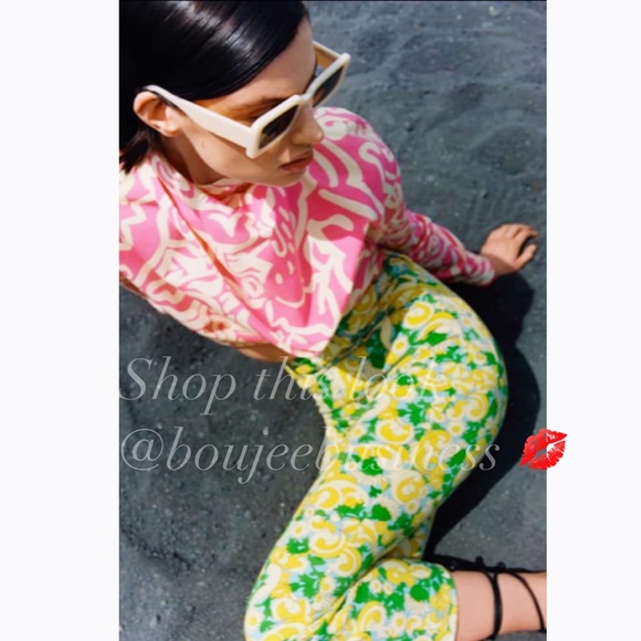 ZARA BNWT Floral Printed Pants - Picture 4 of 6